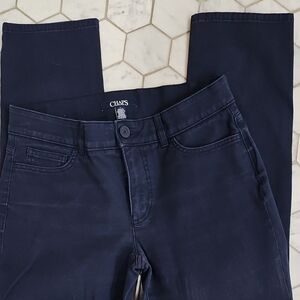 Chaps Women's Dark Blue Straight Leg Jeans Size 6.